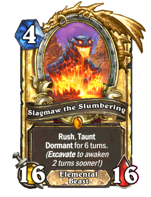 Slagmaw The Slumbering New Hearthstone Wiki