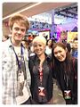 Reyand (left) at PAX East 2014 with Zeriyah and Hafu