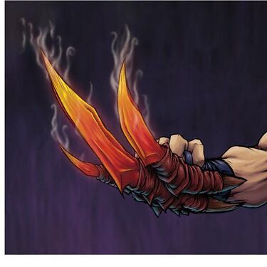 Flaming Claws 1, full art