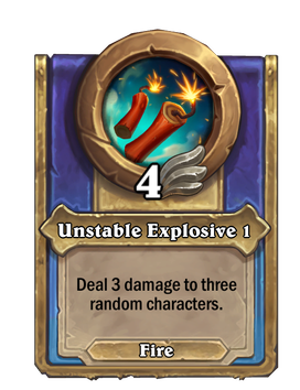 Unstable Explosive 1