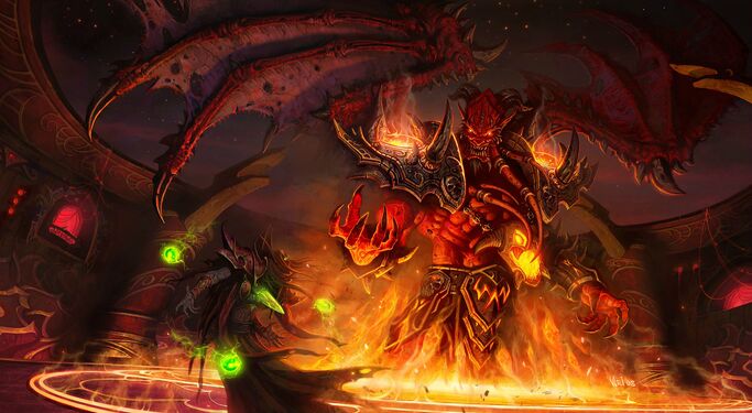 Kil'jaeden in the WoW Sunwell key art