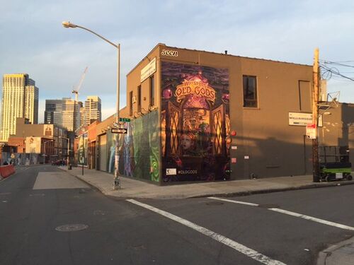 The finished murals in Brooklyn, New York