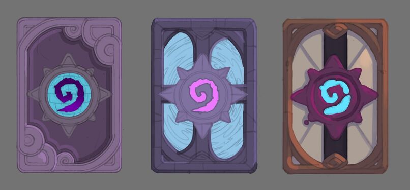 Sketches of the adventure's card backs