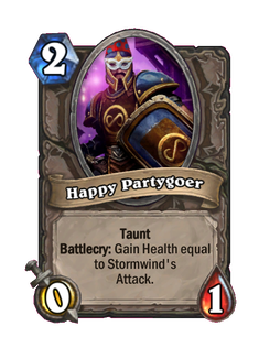 Happy Partygoer