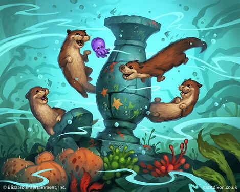 Romp of Otters, full art