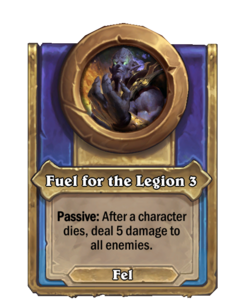 Fuel for the Legion 3