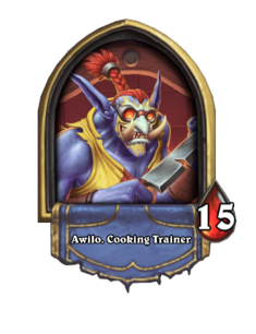 Awilo, Cooking Trainer