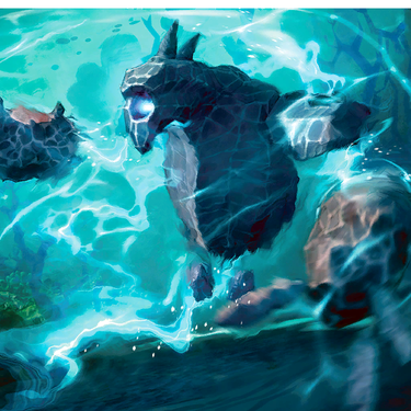 Lesser Water Elemental 2, full art