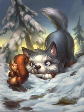 Frostwolf Cub, full art