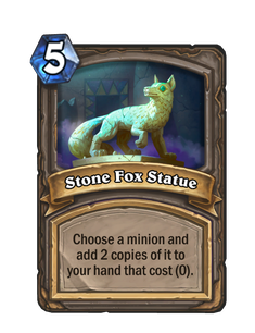 Stone Fox Statue