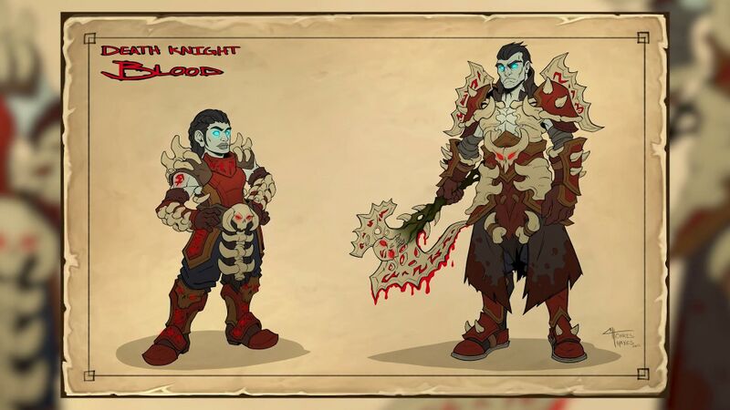 Blood death knight concept art