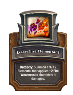 Lesser Fire Elemental 3