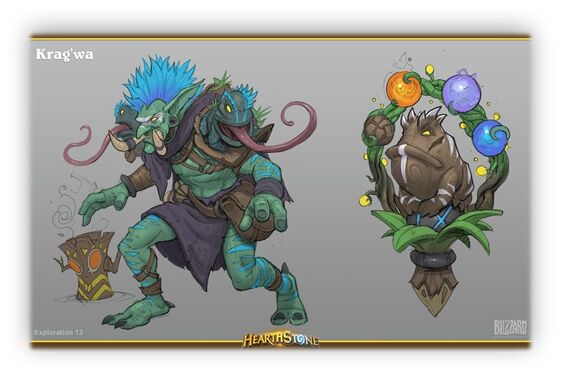 Concept art for Krag'wa's Frogs
