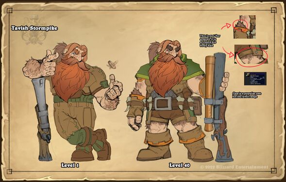 Tavish Stormpike and Tavish, Master Marksman, concept art