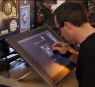 Ben Thompson creating the game's cursor icon