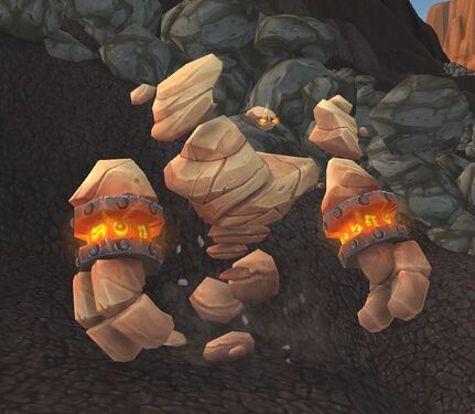 A Dang-Blasted Rock Elemental in World of Warcraft