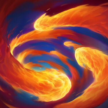 Fireball Storm {0}, full art