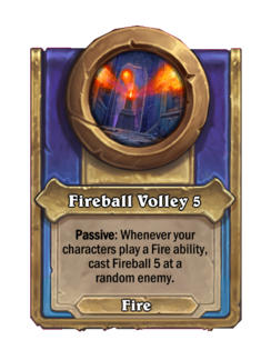 Fireball Volley 5